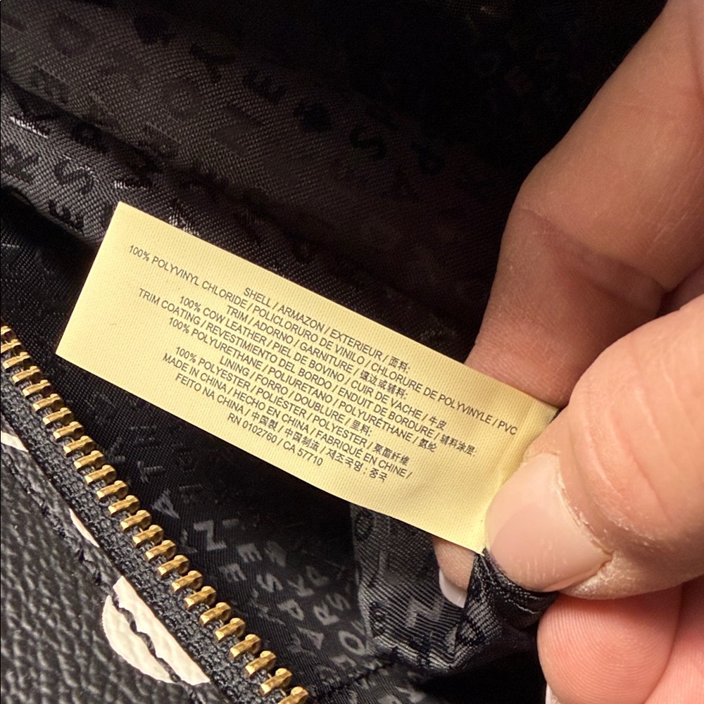 Kate Spade Grant Street Black White Jules Floral Zip Top Tote - Picture 9 of 15